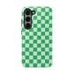 CHECKED GREEN-Tough Phone Cases