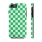 CHECKED GREEN-Tough Phone Cases