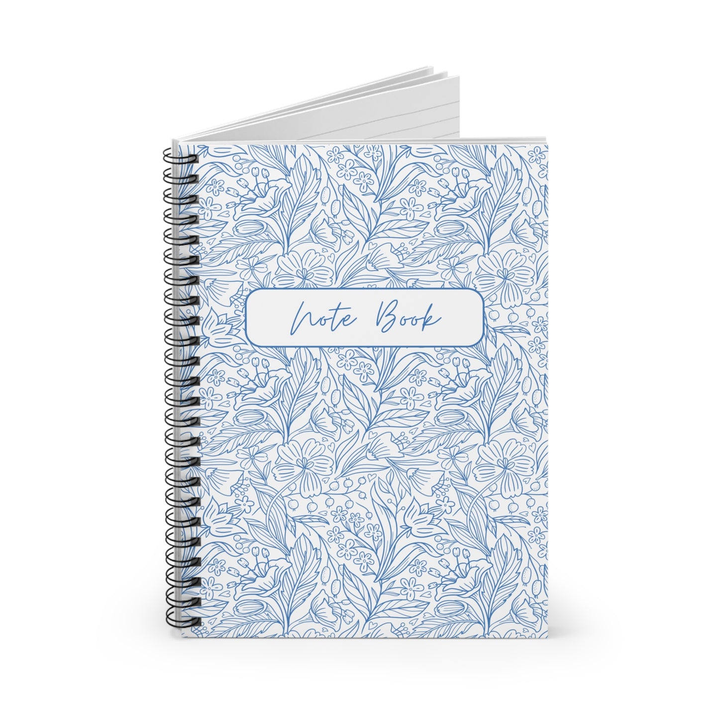 Floral Spiral Notebook - Ruled Line