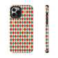 DIAMOND CHECKED CHRISTMAS COLORS-Tough Phone Cases