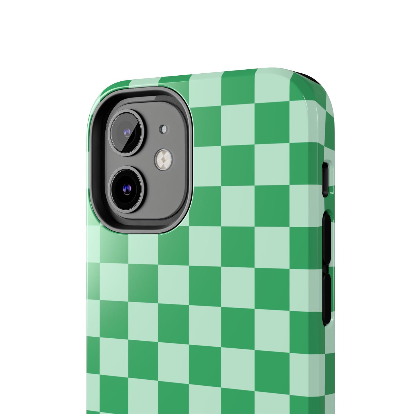 CHECKED GREEN-Tough Phone Cases