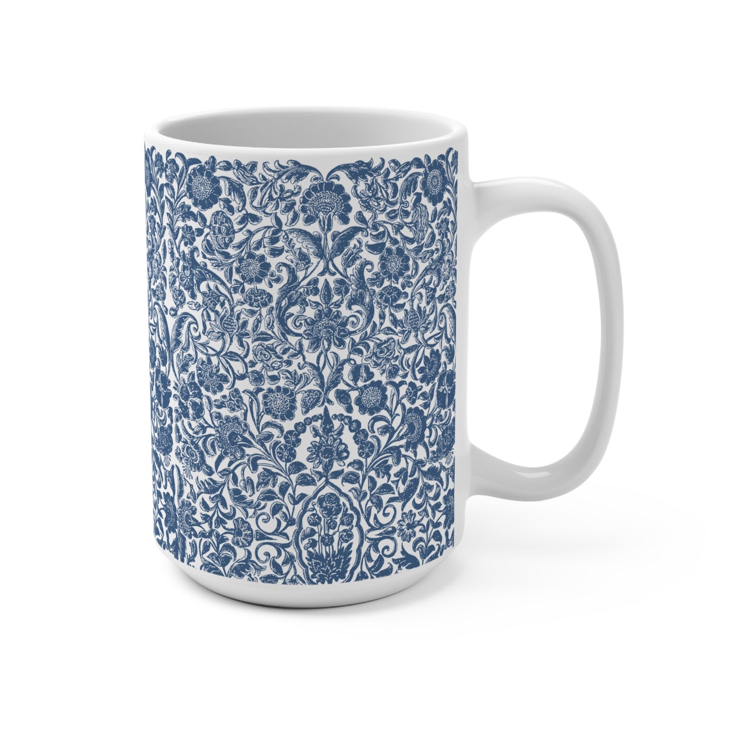 Mug 15oz Simple French Country Floral Design of elegance