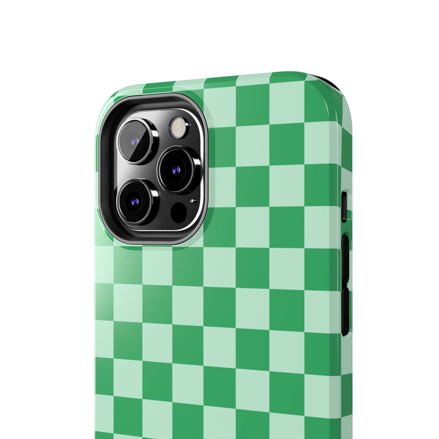 CHECKED GREEN-Tough Phone Cases