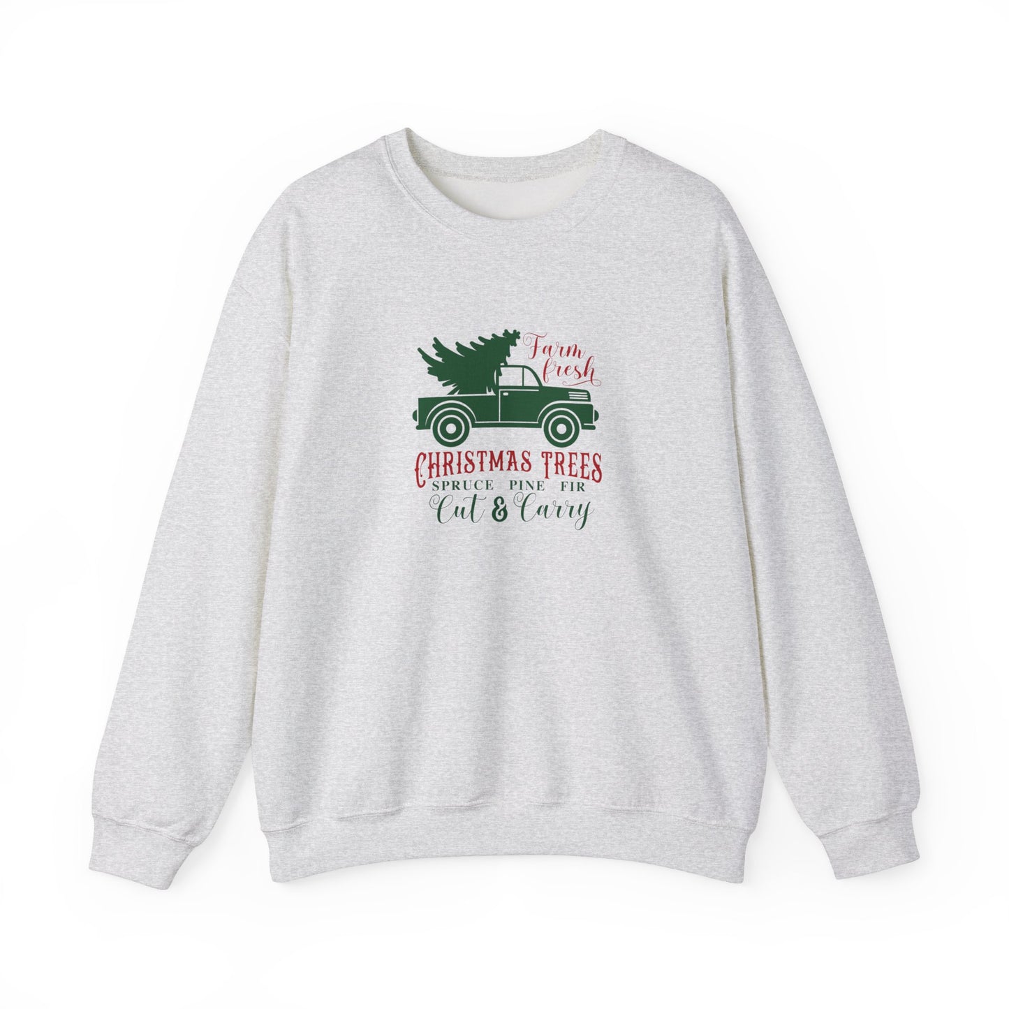 CHRISTMAS TREE & TRUCK-Unisex Heavy Blend™ Crewneck Sweatshirt