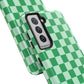 CHECKED GREEN-Tough Phone Cases