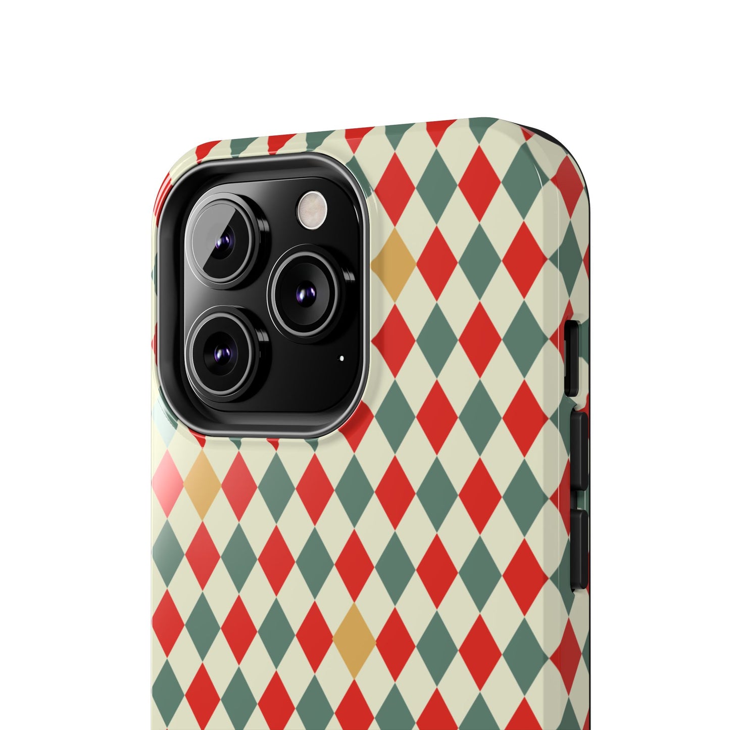 DIAMOND CHECKED CHRISTMAS COLORS-Tough Phone Cases