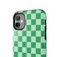 CHECKED GREEN-Tough Phone Cases