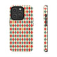 DIAMOND CHECKED CHRISTMAS COLORS-Tough Phone Cases