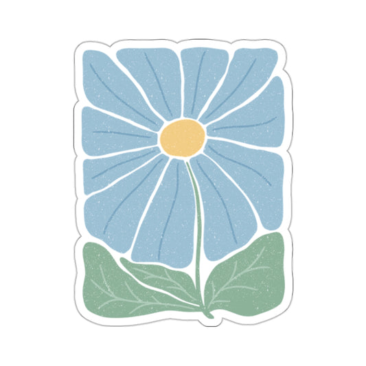 BIG BLUE FLOWER Sticker