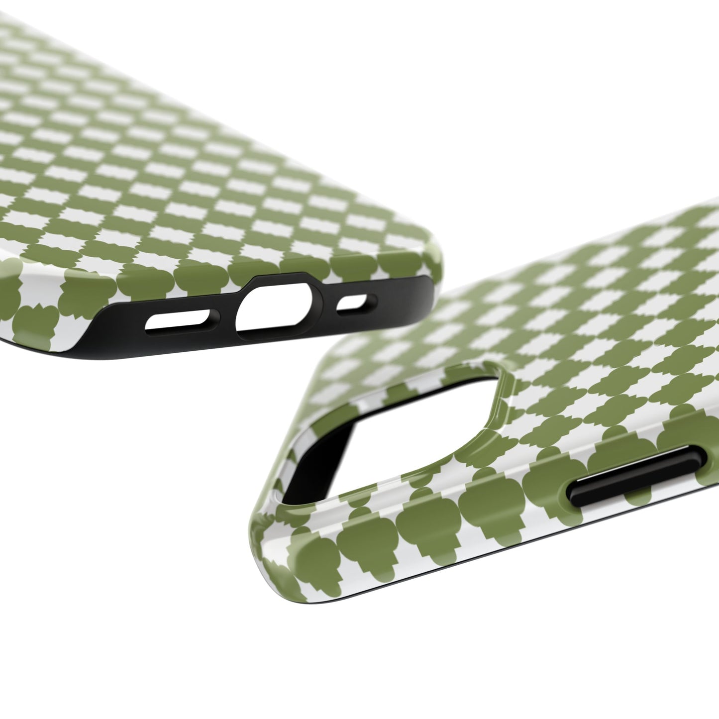 GREEN CHECKED-Tough Phone Cases