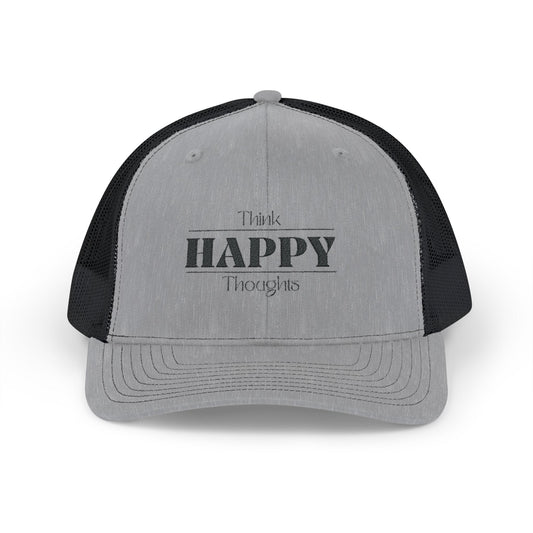 THINK HAPPY THOUGHTS-Snapback Trucker Cap