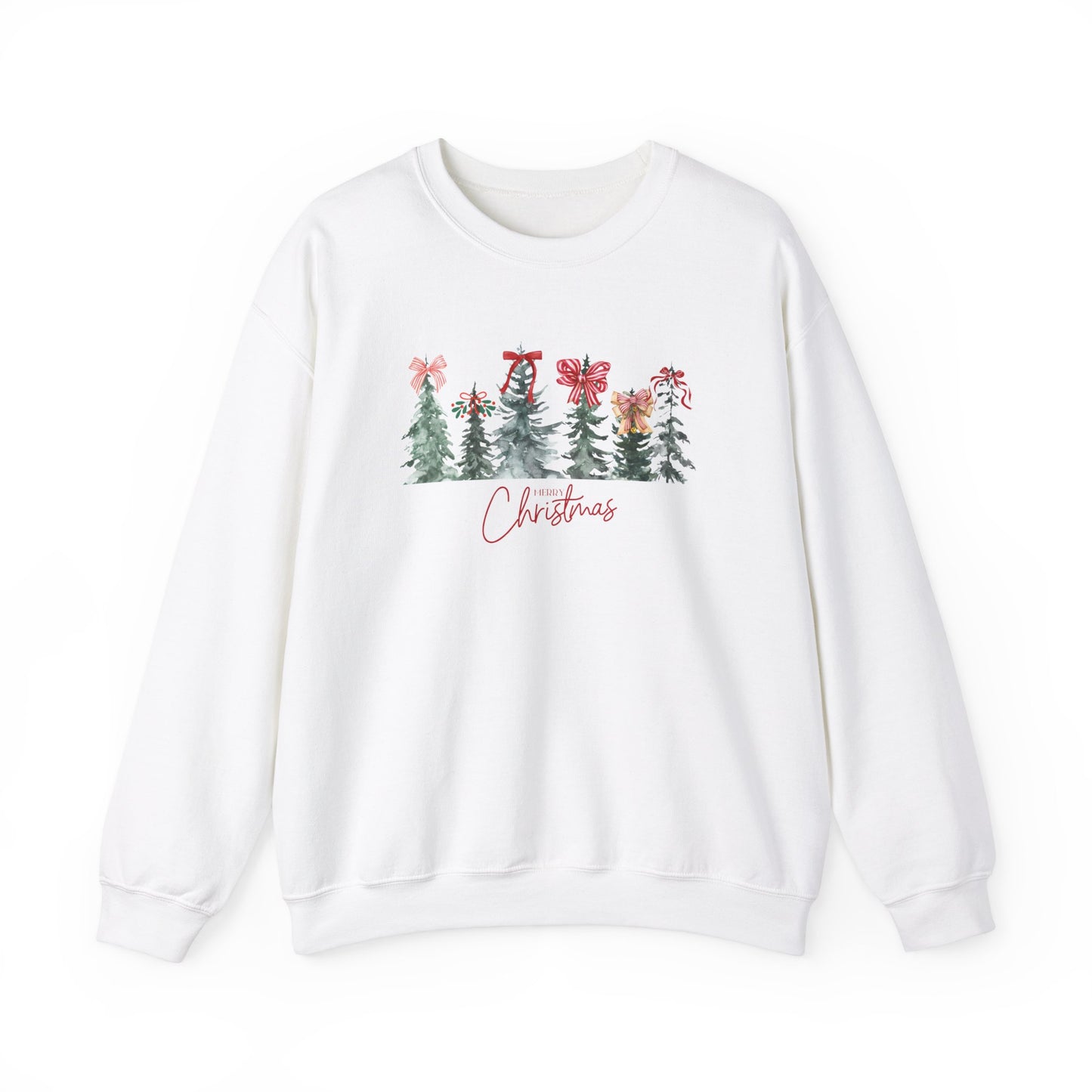 CHRISTMAS TREES & BOWS-Unisex Heavy Blend™ Crewneck Sweatshirt