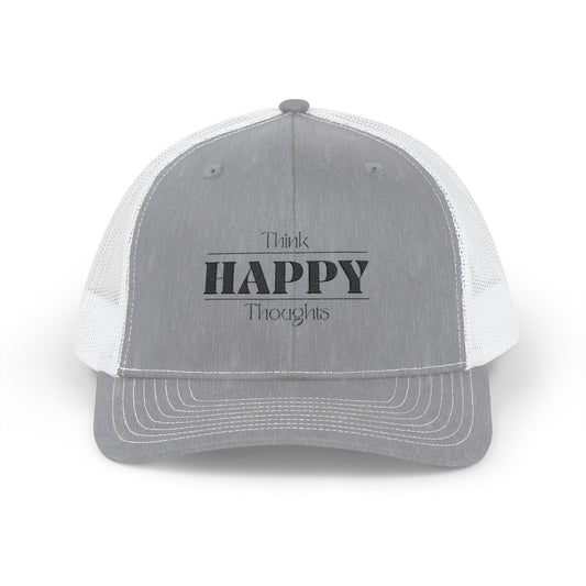 THINK HAPPY THOUGHTS-Snapback Trucker Cap