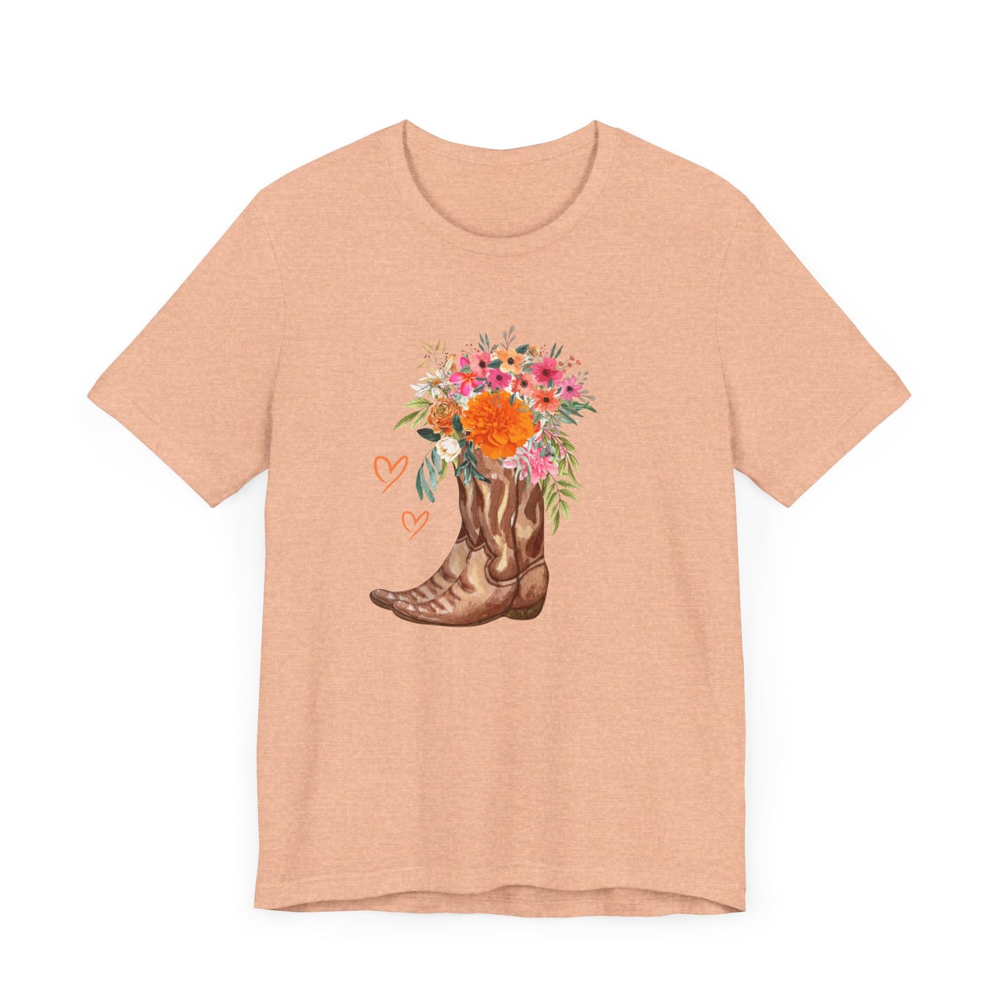 👢COWBOY BOOT Floral Tee🌸