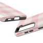 PINK CHECKED-Tough Phone Cases