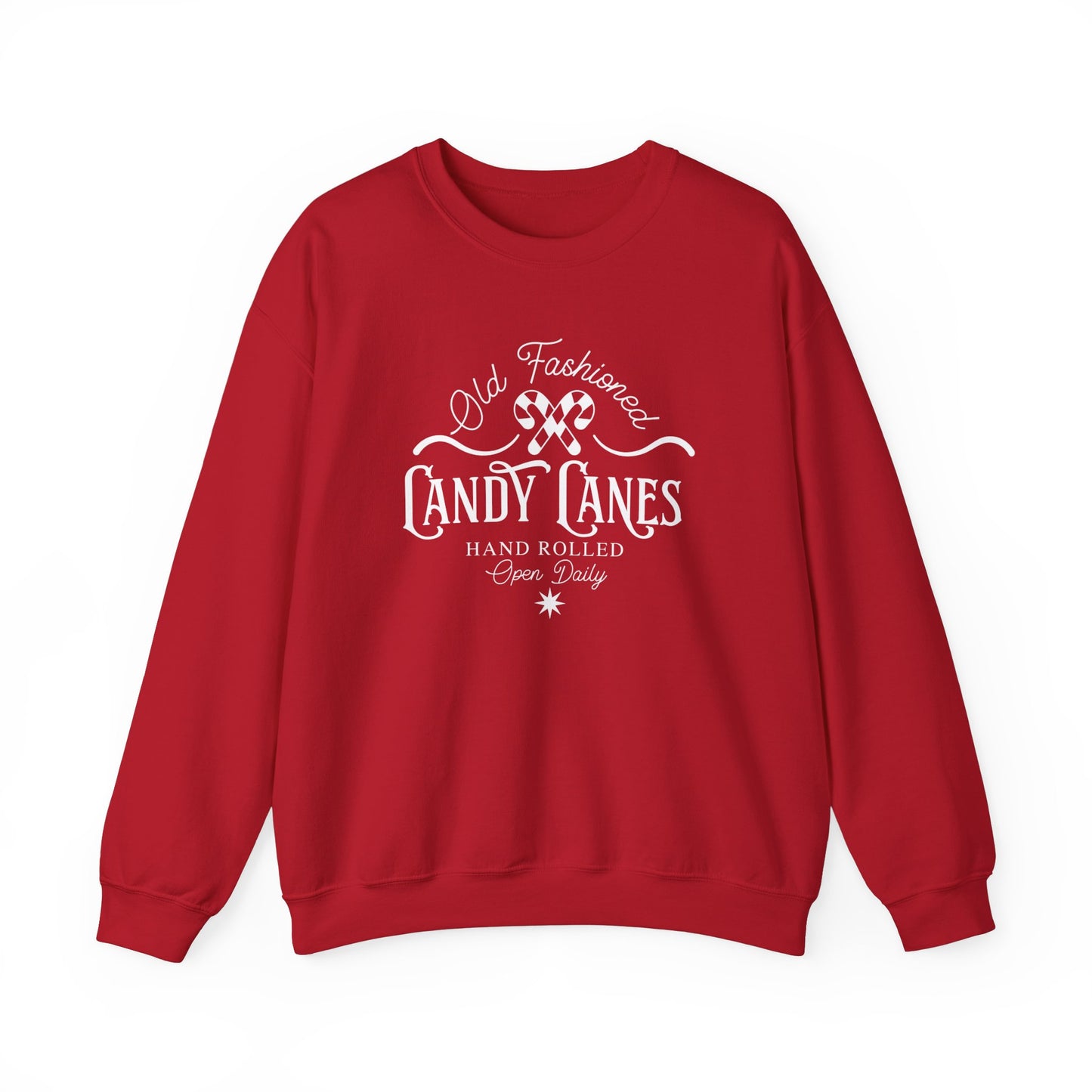 OLD FASHIONED CANDY CANE-Unisex Heavy Blend™ Crewneck Sweatshirt