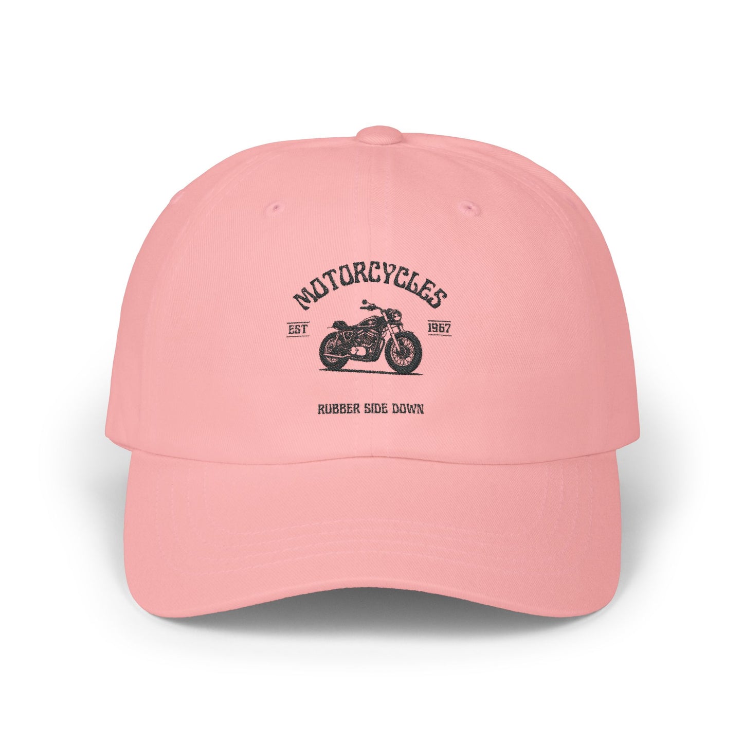 MOTORCYCLES RUBBER SIDE DOWN-Classic Dad Cap