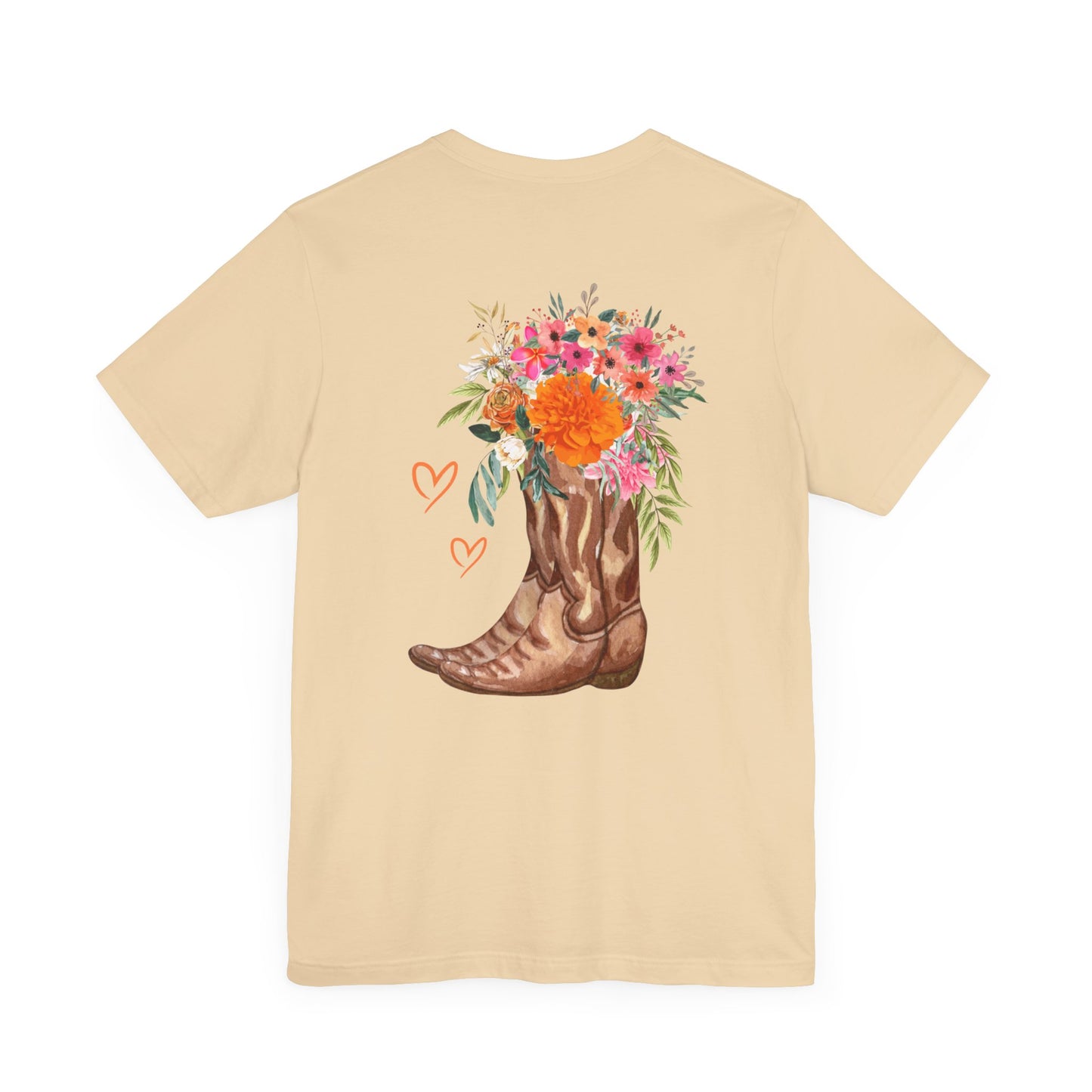 👢COWBOY BOOT Floral Tee🌸