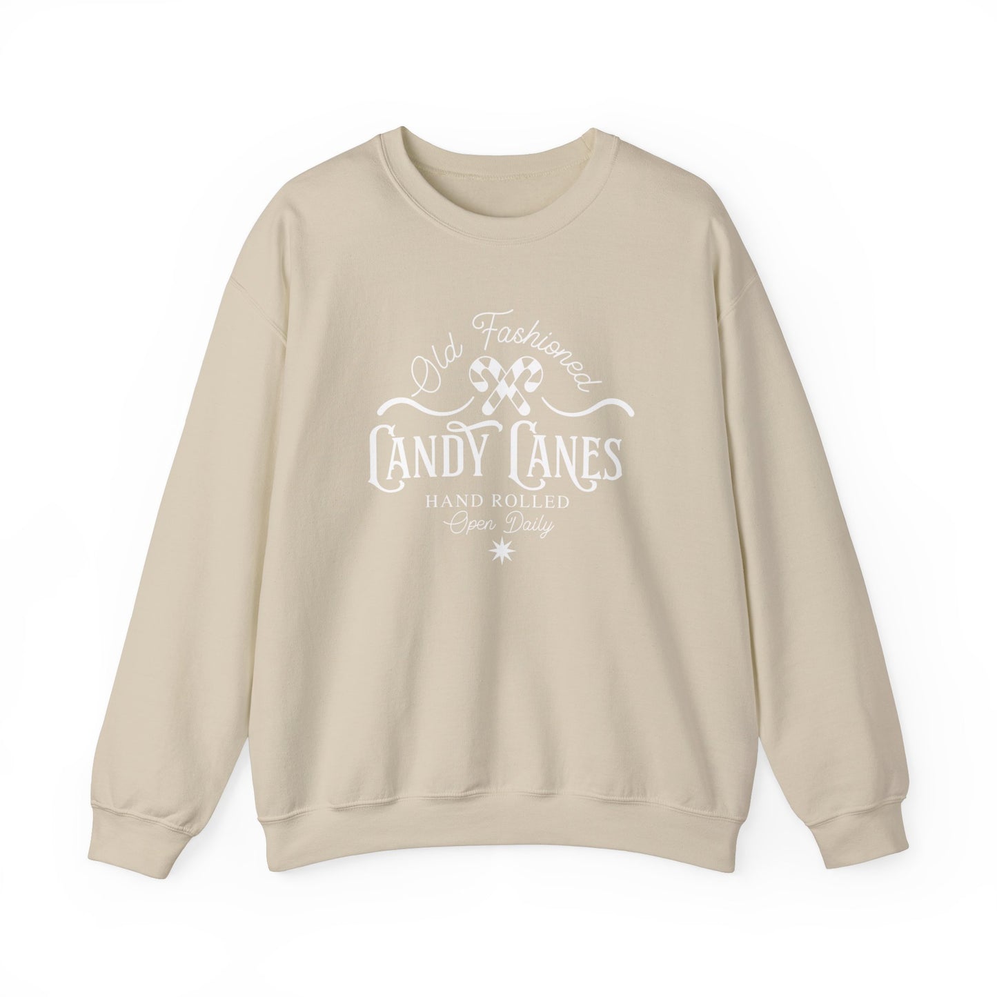 OLD FASHIONED CANDY CANE-Unisex Heavy Blend™ Crewneck Sweatshirt