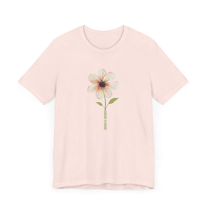 COURAGE TO CHANGE FLOWER-Unisex Jersey Short Sleeve Tee