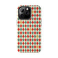 DIAMOND CHECKED CHRISTMAS COLORS-Tough Phone Cases