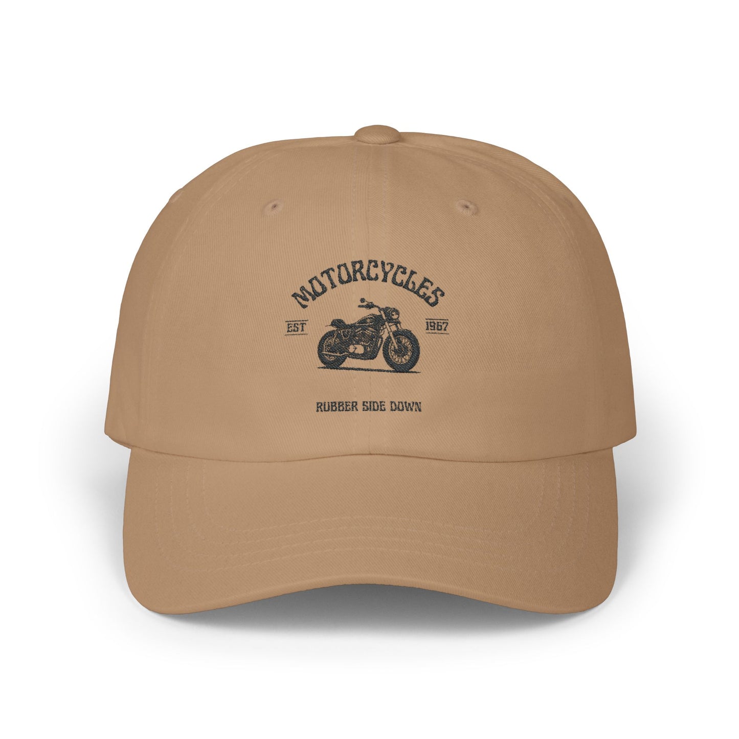 MOTORCYCLES RUBBER SIDE DOWN-Classic Dad Cap