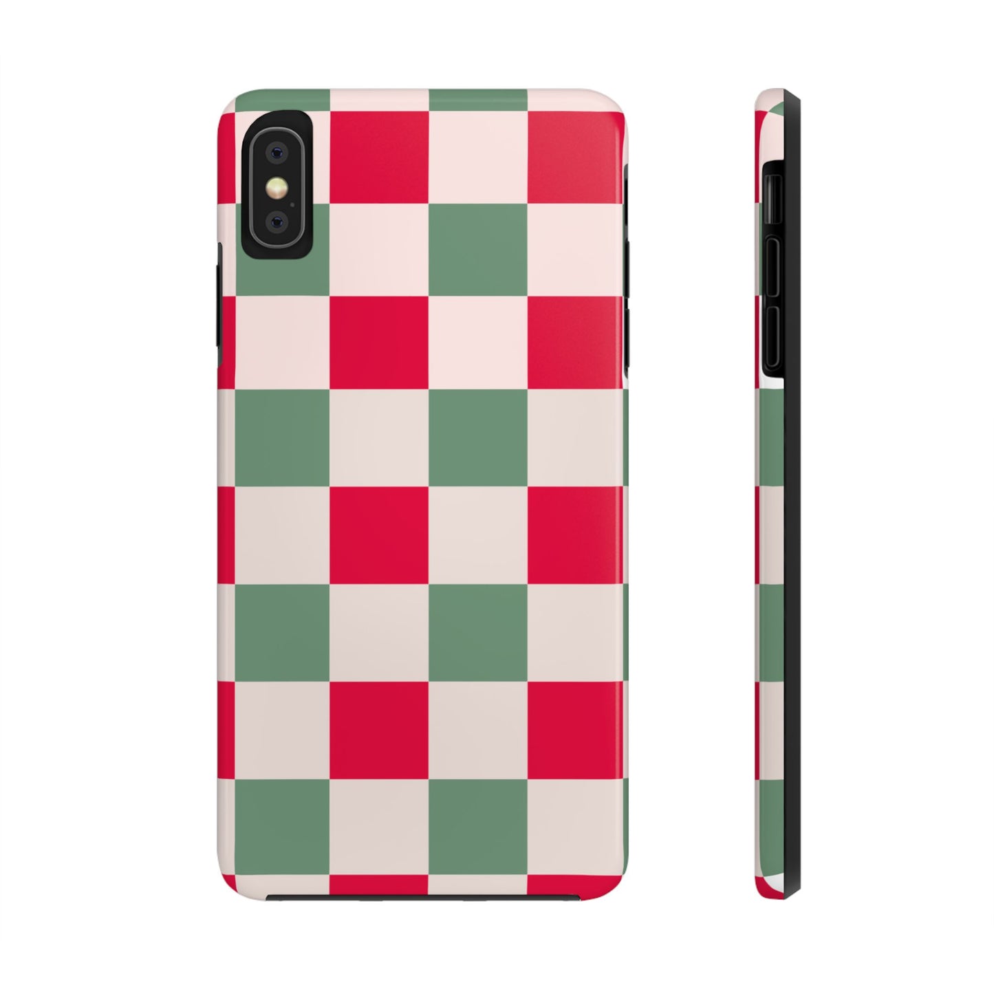 CHECKED RED GREEN-TOUGH PHONE CASES