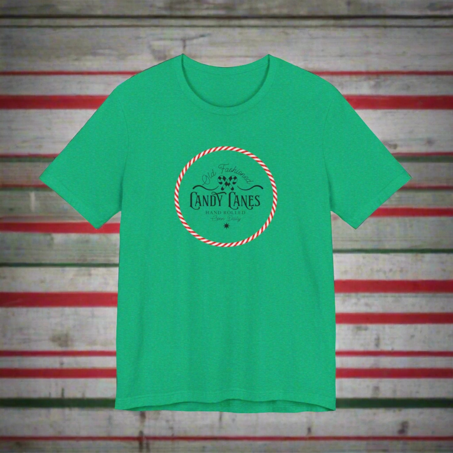 OLD FASHIONED CANDY CANES Unisex Tee