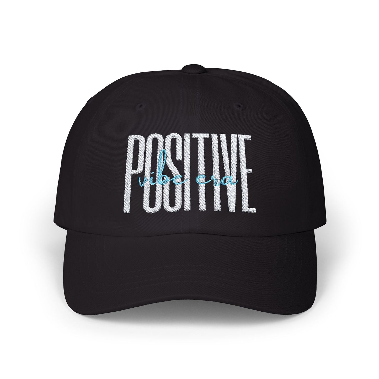 POSITIVE VIBE ERA - White Blue Classic Dad Cap