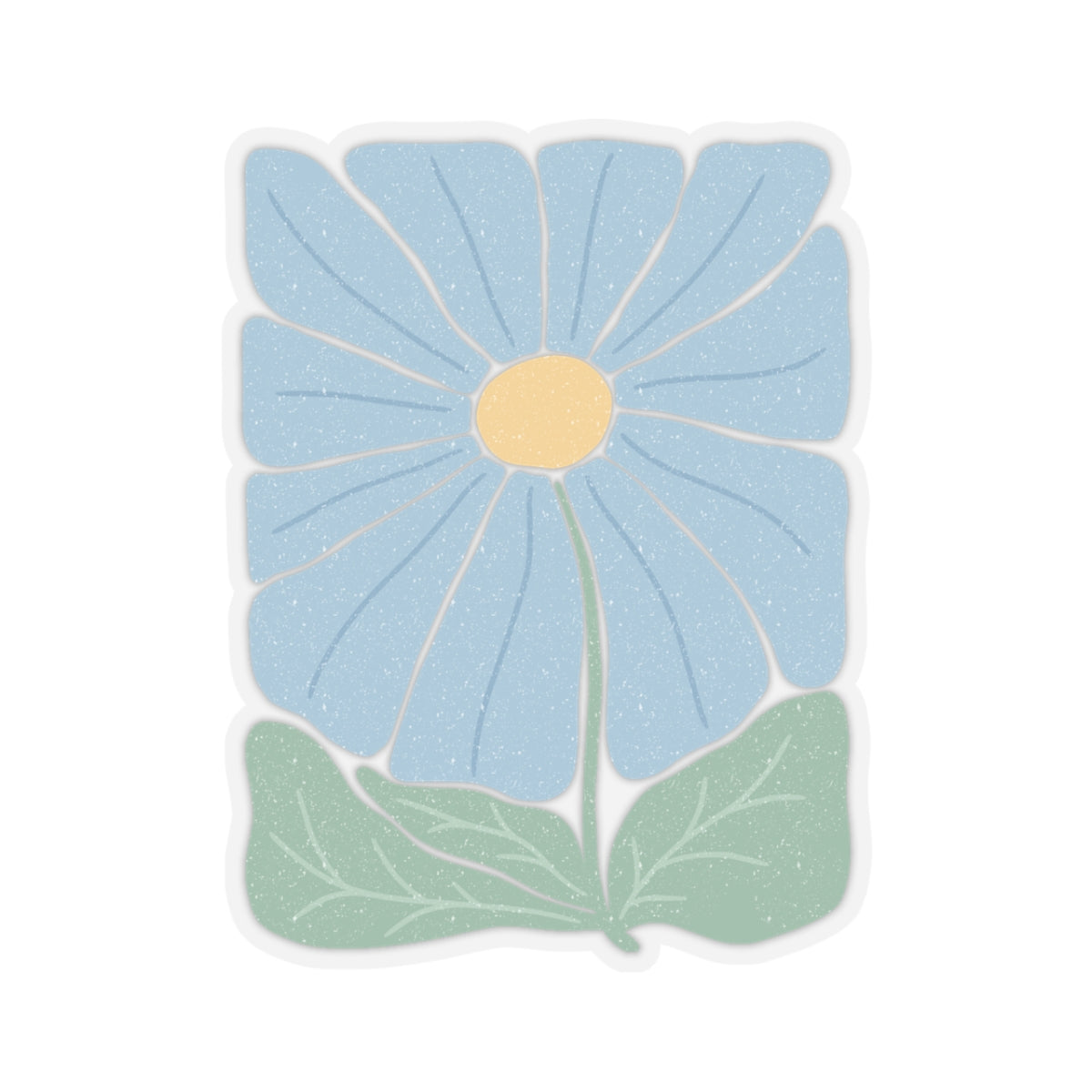 BIG BLUE FLOWER Sticker