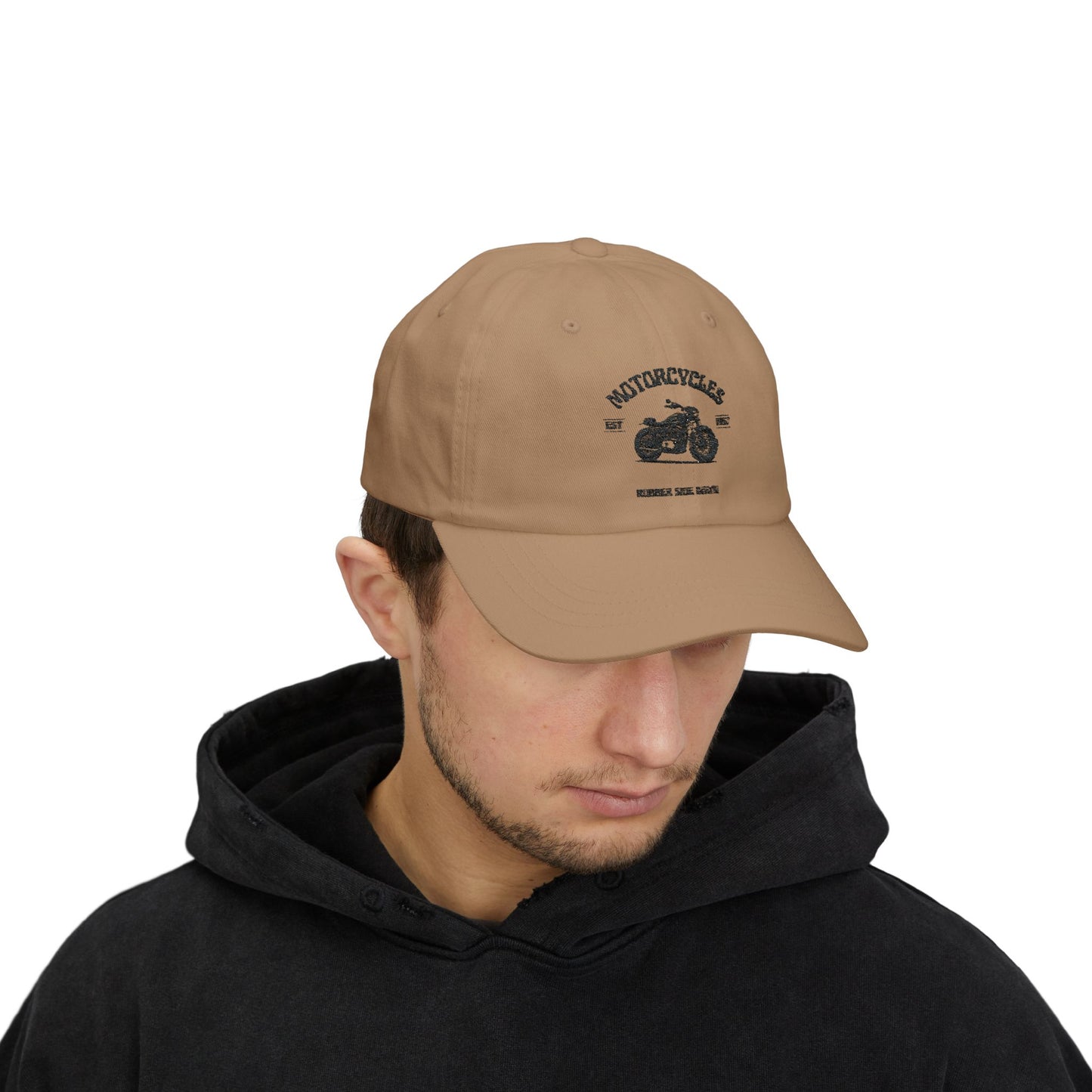 MOTORCYCLES RUBBER SIDE DOWN-Classic Dad Cap