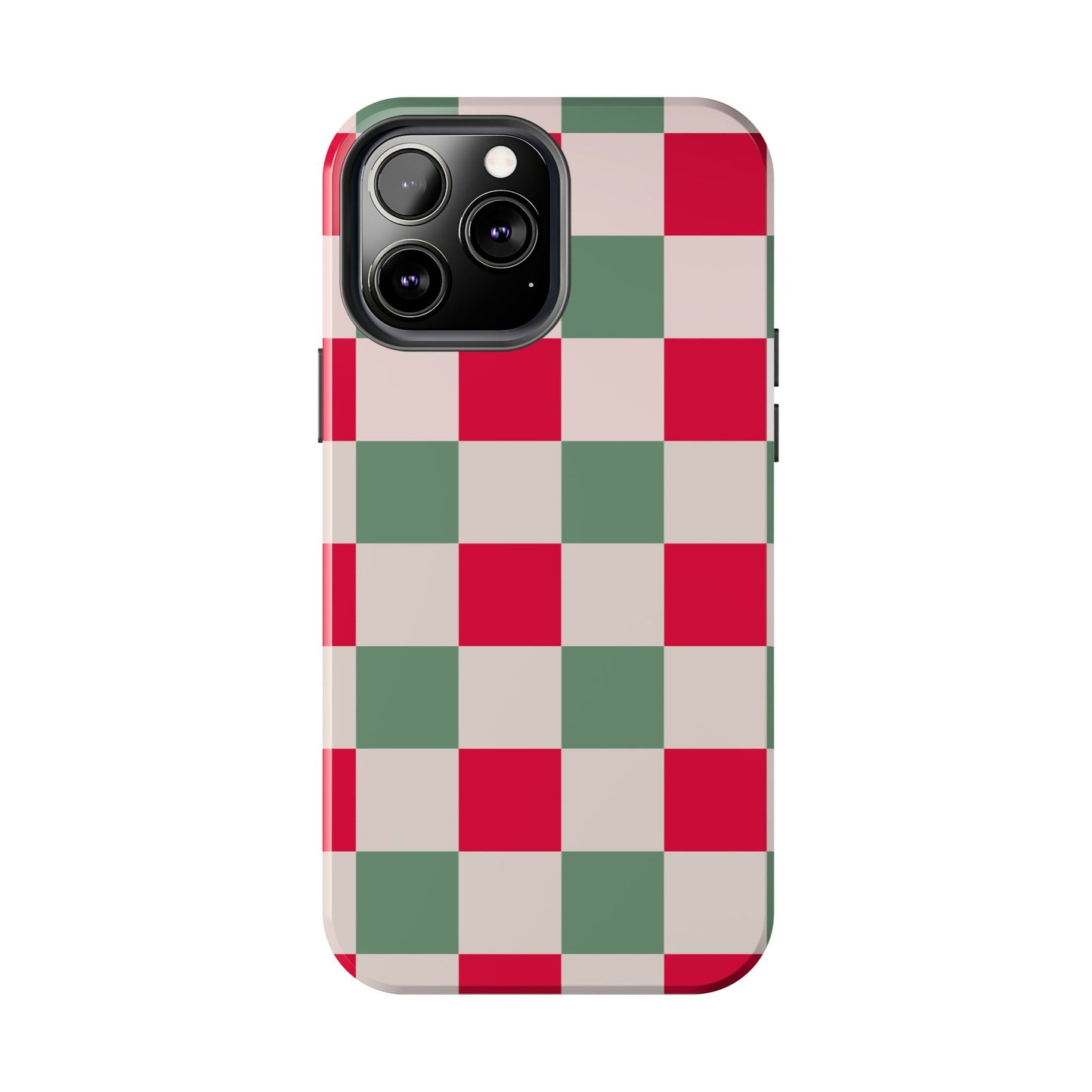 CHECKED RED GREEN-TOUGH PHONE CASES