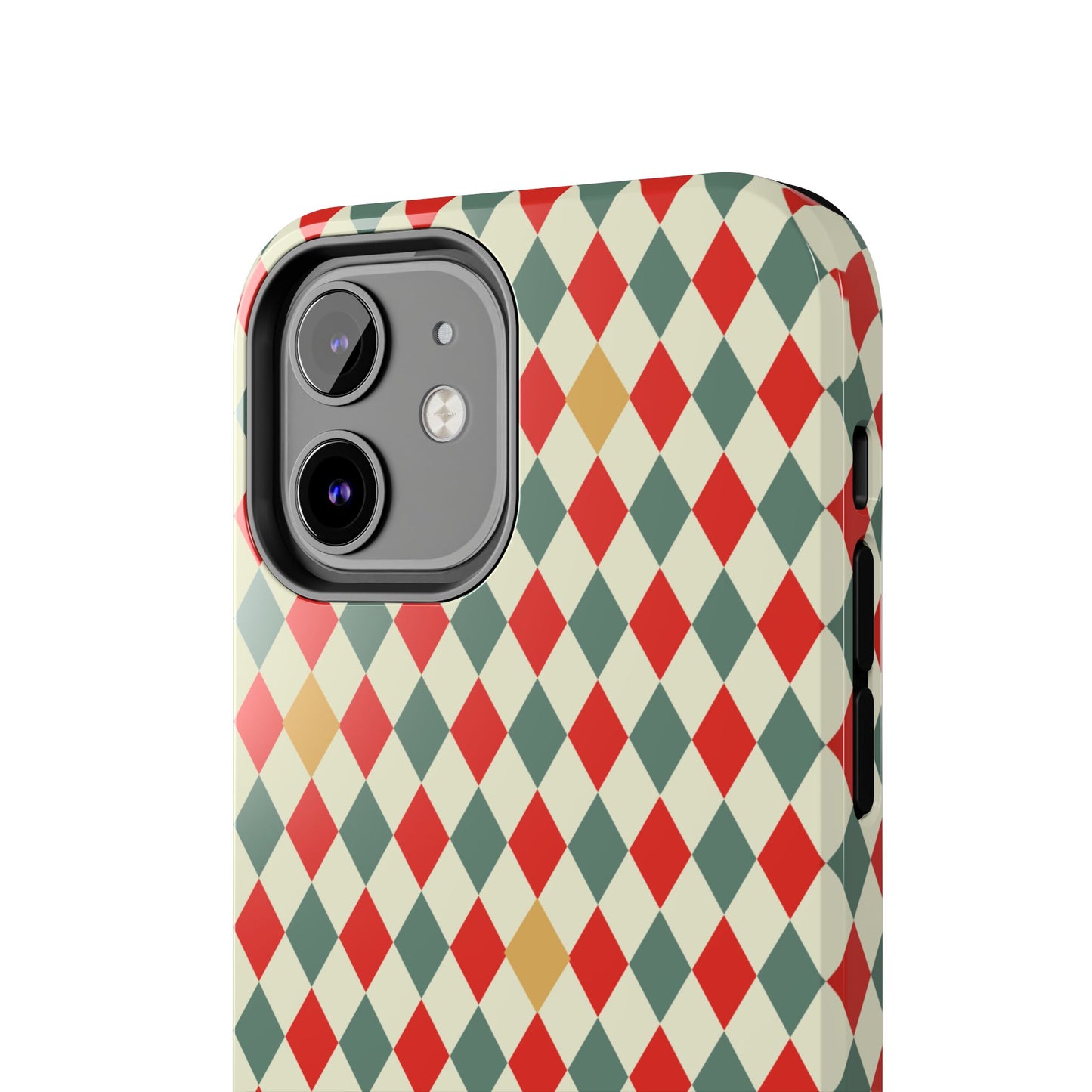 DIAMOND CHECKED CHRISTMAS COLORS-Tough Phone Cases