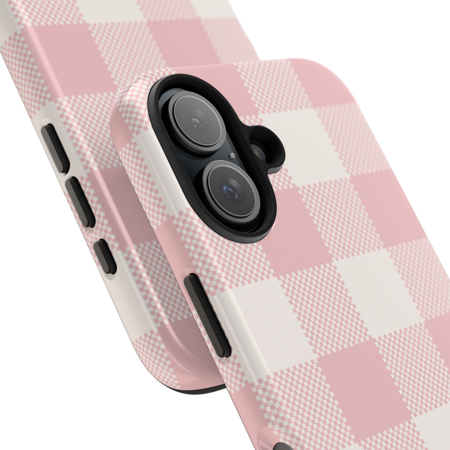 PINK CHECKED-Tough Phone Cases