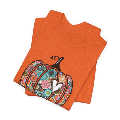 HELLO FALL COLORFUL PUMPKIN Unisex Tee