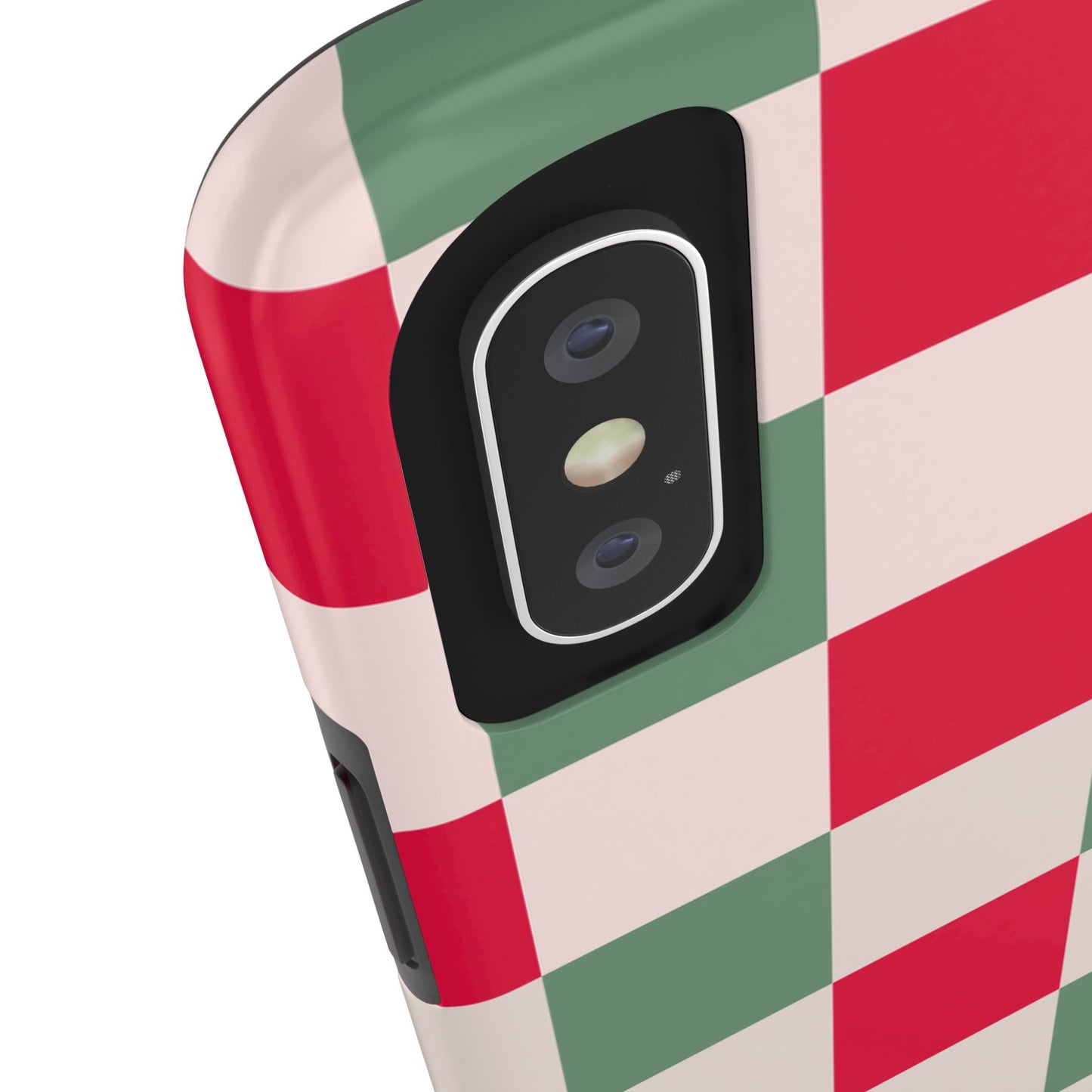 CHECKED RED GREEN-TOUGH PHONE CASES