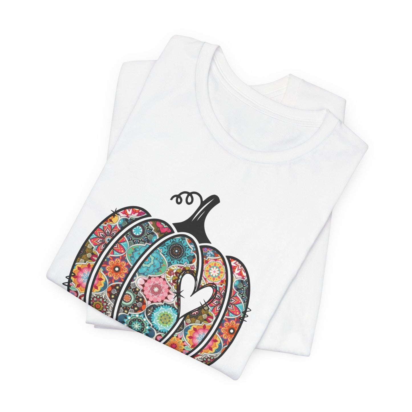 HELLO FALL COLORFUL PUMPKIN Unisex Tee