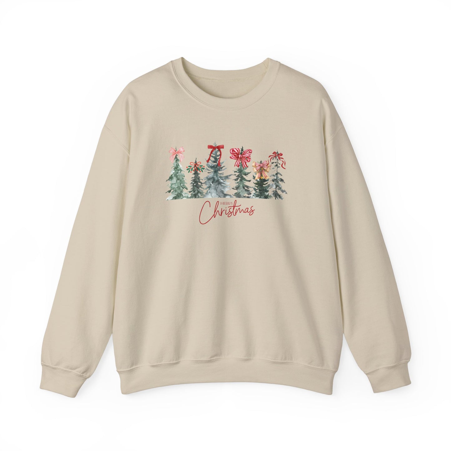 CHRISTMAS TREES & BOWS-Unisex Heavy Blend™ Crewneck Sweatshirt