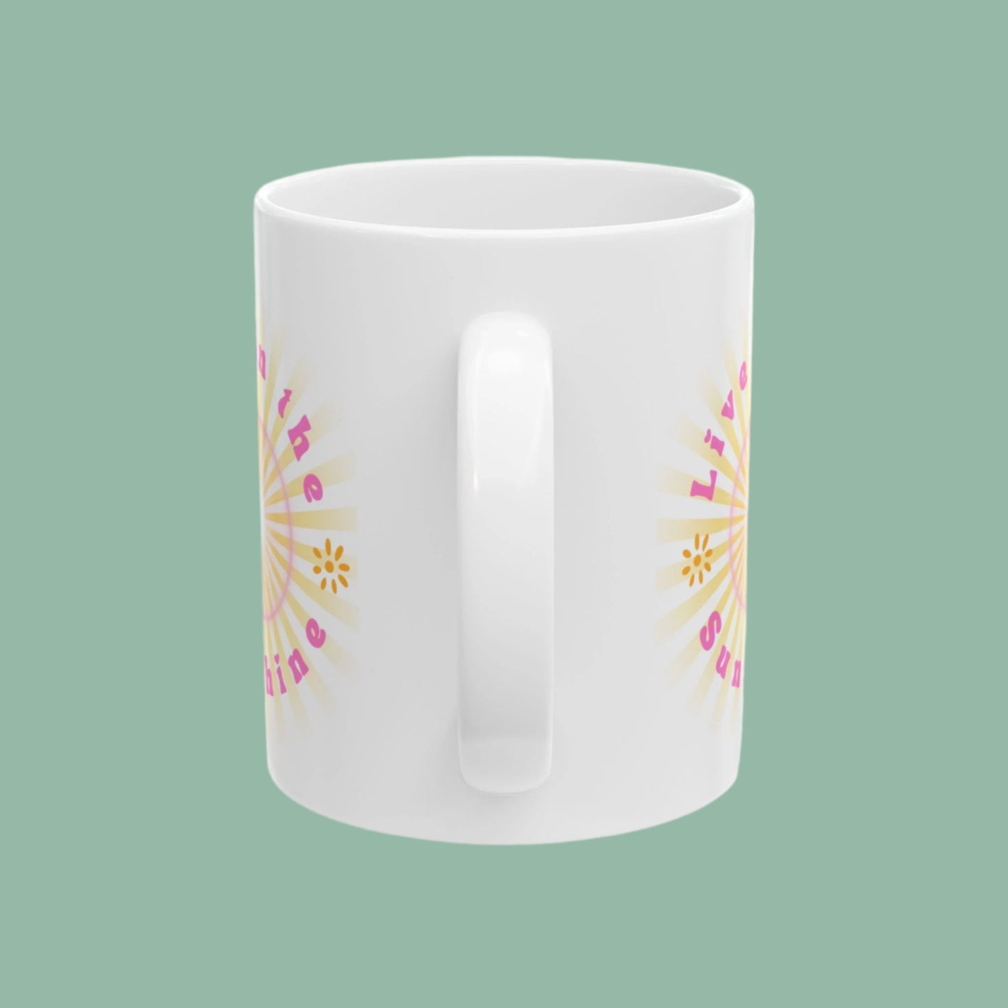 LIVE IN THE SUNSHINE Ceramic Mug, (11oz, 15oz)