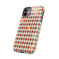 DIAMOND CHECKED CHRISTMAS COLORS-Tough Phone Cases