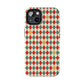 DIAMOND CHECKED CHRISTMAS COLORS-Tough Phone Cases