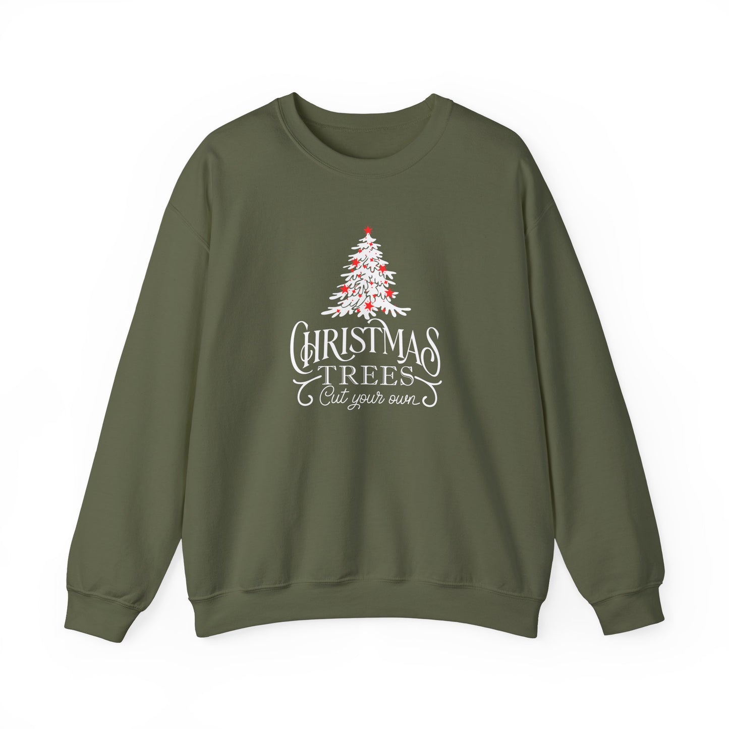 CUT YOUR OWN CHRISTMAS TREE-Unisex Heavy Blend™ Crewneck Sweatshirt