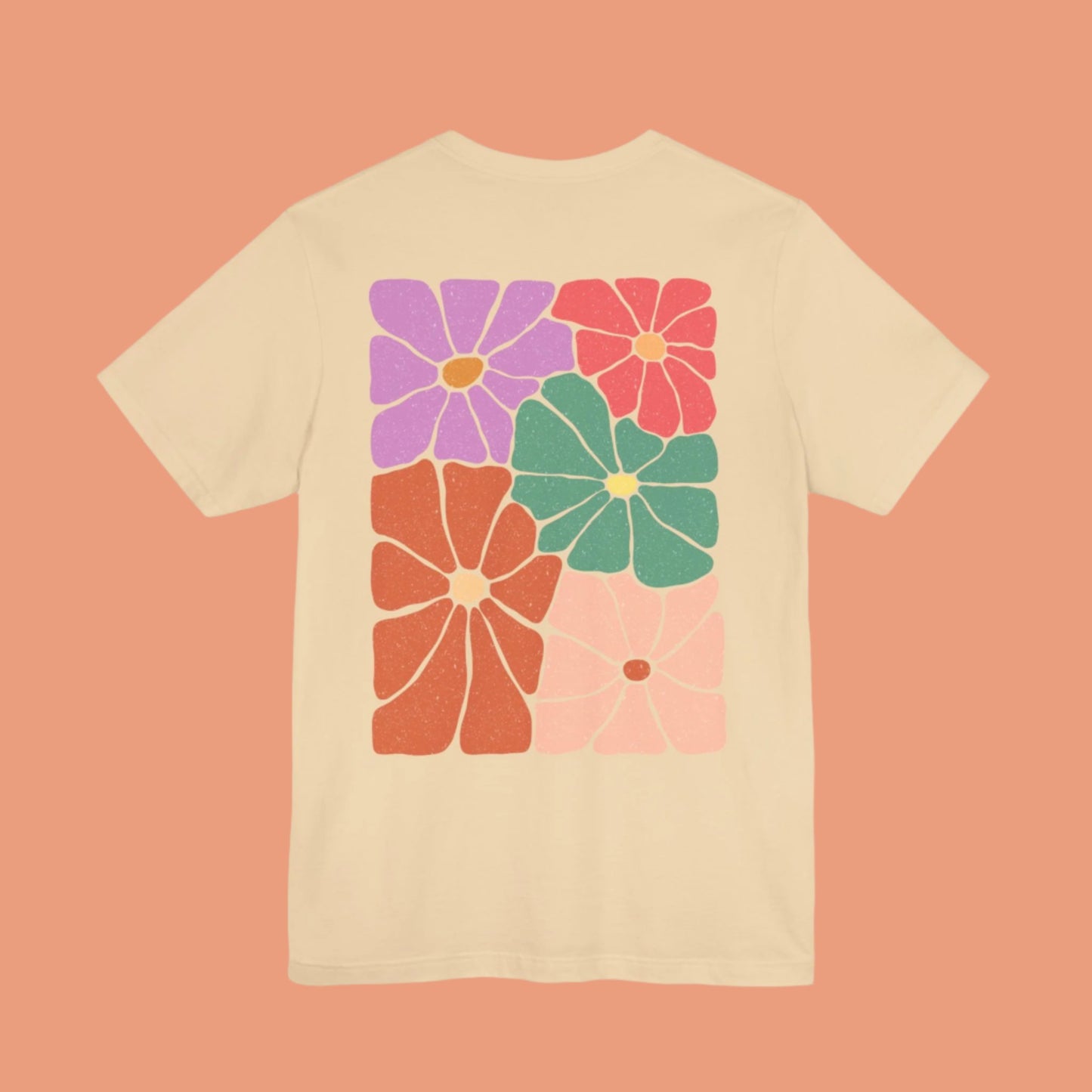 🌼BIG BOLD ABSTRACT FLOWERS TEE