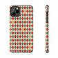 DIAMOND CHECKED CHRISTMAS COLORS-Tough Phone Cases