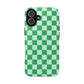 CHECKED GREEN-Tough Phone Cases