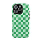 CHECKED GREEN-Tough Phone Cases