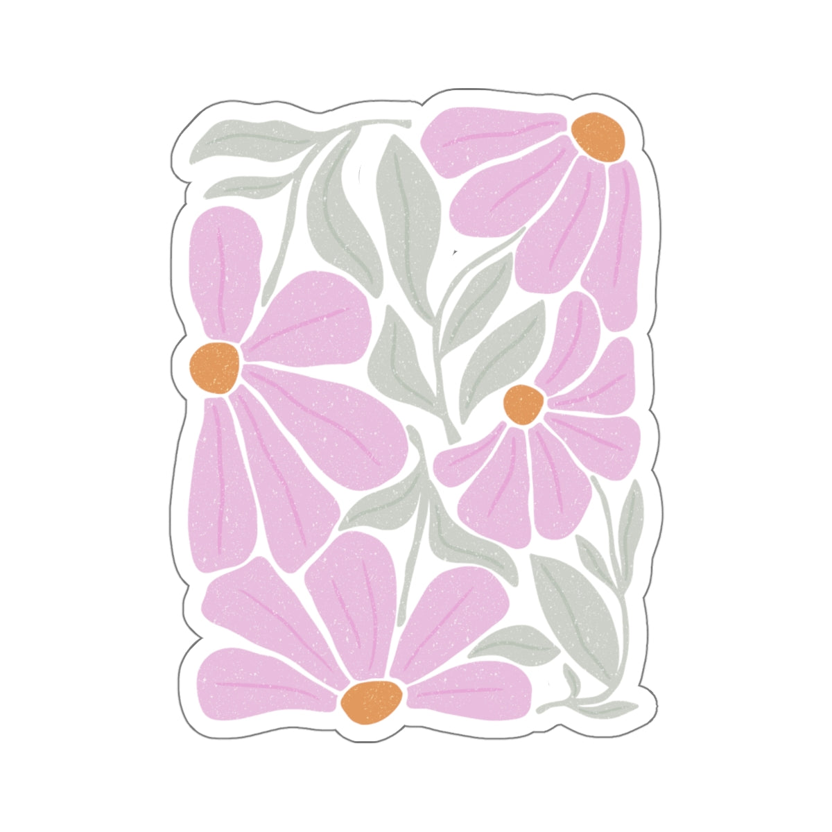 PINK FLOWERS Stickers