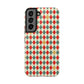 DIAMOND CHECKED CHRISTMAS COLORS-Tough Phone Cases