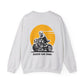 🌅Rubber Side Down Motorcycle Unisex Heavy Blend™ Crewneck Sweatshirt