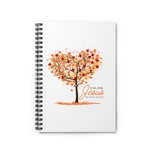 ✝️FALL FOR JESUS Spiral Notebook - Ruled Line